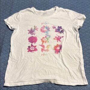 Old Navy Colorful Floral Graphic Tee for Kids Positive Vibes L (10/12)